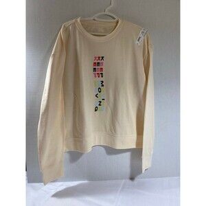 Xersion 3XL off white sweatshirt cotton blend New With Tags Keep Moving Graphics